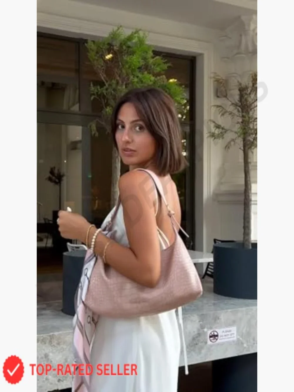 Crocodile Embossed Crescent Shoulder Bag Vegan Leather Trendy Hobo Purse